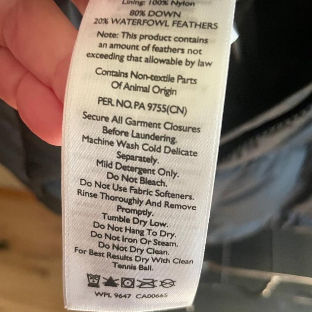 Eddie Bauer Puffer Down Hooded Black Parka - Women's Medium - Picture 7 of 7